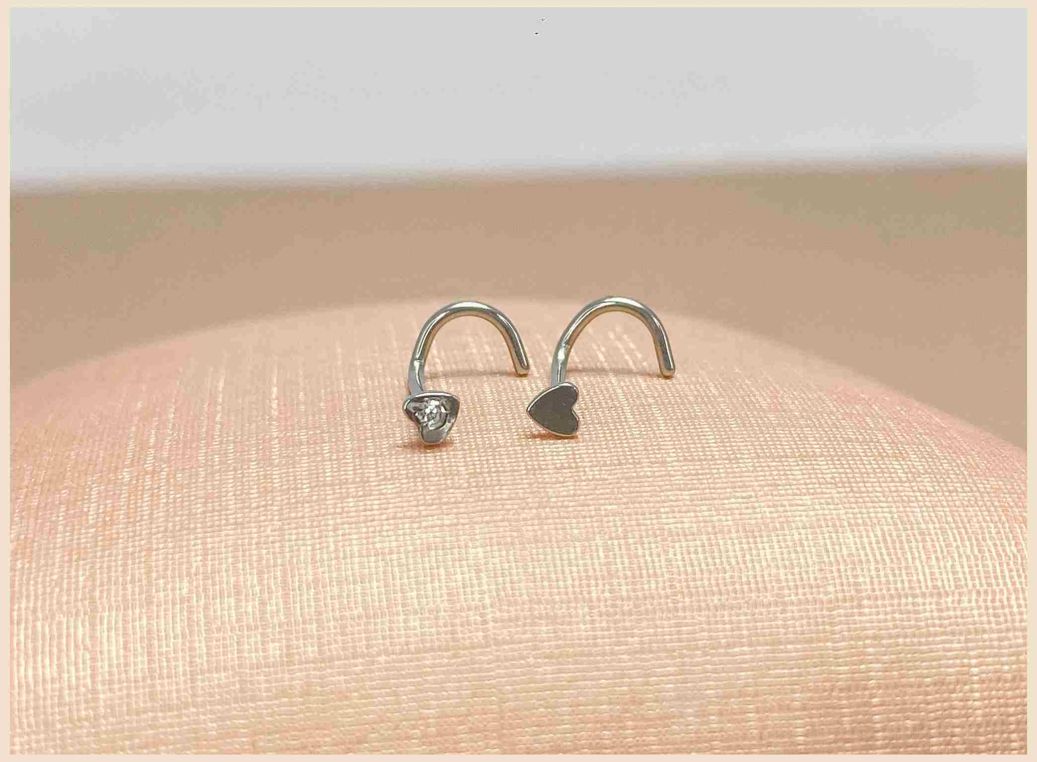 KIT 7 PIERCINGS CURVADOS PARA NARIZ EM A�O CIR�RGICO